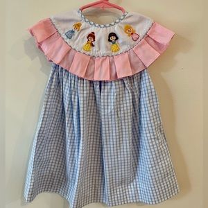 Cecil and Lou smocked Disney princess dress